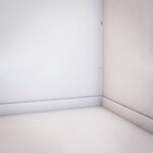 Kit Com 10 Barras Rodapé De Poliestireno Slim 5cmx10mm Liso 2