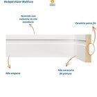 Kit Com 10 Barras Rodapé Mdf 502 15mmx5cm Metro Linear 24m  B