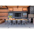 Kit Com 10 Cadeiras Para Sala De Jantar Marcela Preto