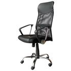 Kit Com 10 Cadeiras Presidente Em Tela Mesh Pel-8009 Preta