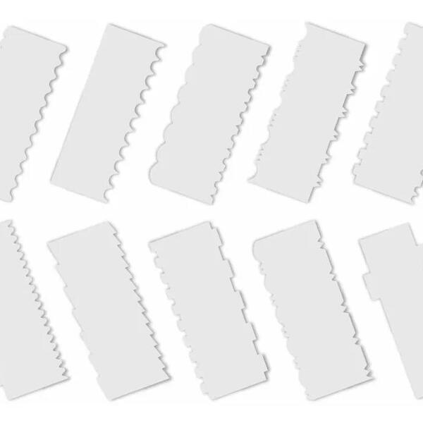 Kit Com 10 Espátulas Bolo Chantilly, Padaria, Confeitaria