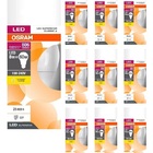 Kit Com 10 Lâmpadas Led Bulbo 8w E 27 3000k Quente Osram