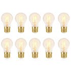 Kit com 10 Lâmpadas LED de Filamento Bulbo Luz Âmbar 4W Taschibra
