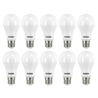 Kit com 10 Lâmpadas LED Bulbo Luz Amarela 4,9W Taschibra