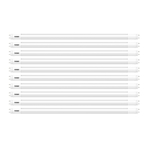 Kit com 10 Lâmpadas LED Tubular Luz Branca 20,5W Taschibra