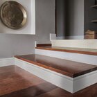 Kit Com 10 Rodapé De Mdf 10cmx15mmx1,80m Com Friso 1002  Bran