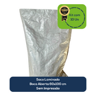 Kit Com 10 Un Saco Laminado Costurado Boca Aberta Branco 60x1