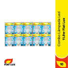 Kit com 10 unidades de Lâmpada Led 11,8w Fiat Lux