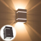 Kit Com 12 Arandelas 2 Focos C/ Frisos E Facho Marrom Externa