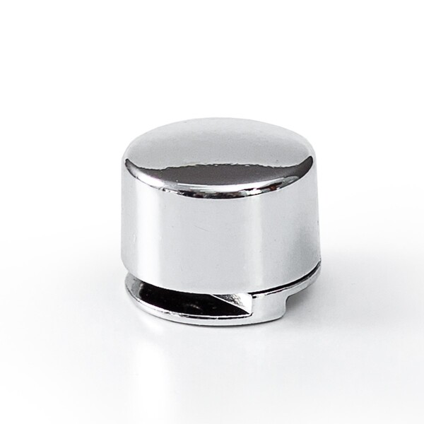 Kit Com 12 Botões Francês Liso Puxador Para Espelho Cromado -