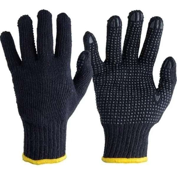 Kit Com 12 Pares - Luva De Segurança Pigmentada Tricotada Pre