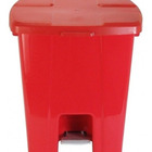 Kit Com 13 Lixeira Plástica 30 Litros Com Pedal Vermelho