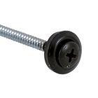 Kit com 14 Parafusos Autobrocantes 1/4"x65mm 14 Anilhas Cinza e 14 Calços de Fixação em PEAD para Telhas Onduclair Onduline