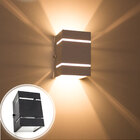 Kit Com 15 Arandelas 2 Focos C/ Frisos E Facho Preta Externa