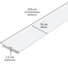 Kit Com 15 Barras Rodapé De Mdf 10cmx15mmx2.20m Revestido Fri