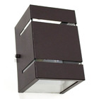 Kit Com 18 Arandelas 2 Focos C/ Frisos E Facho Marrom Externa