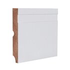 Kit Com 18 Rodapé Mdf 15cm X 10cm Suprema Branco