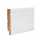 Kit Com 18 Rodapé Mdf 15cm X 8cm Suprema Branco