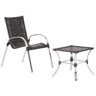 Kit Com 1 Cadeira Colombia 1 Mesa Baixa Colombia Para Área Ex