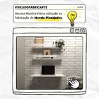 Kit Com 1 Escrivaninha Suspensa 60cm E 2 Prateleiras  Branco