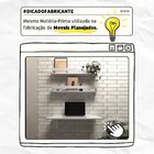 Kit Com 1 Escrivaninha Suspensa 60cm E 2 Prateleiras  Cinza C