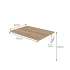 Kit Com 1 Escrivaninha Suspensa 80cm E 1 Prateleira Com 5 Nic