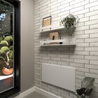 Kit Com 1 Escrivaninha Suspensa 80cm E 2 Prateleiras  Branco