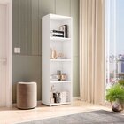 Kit Com 1 Estante Livreiro 11 Nichos Odelia E 1 Estante Modul