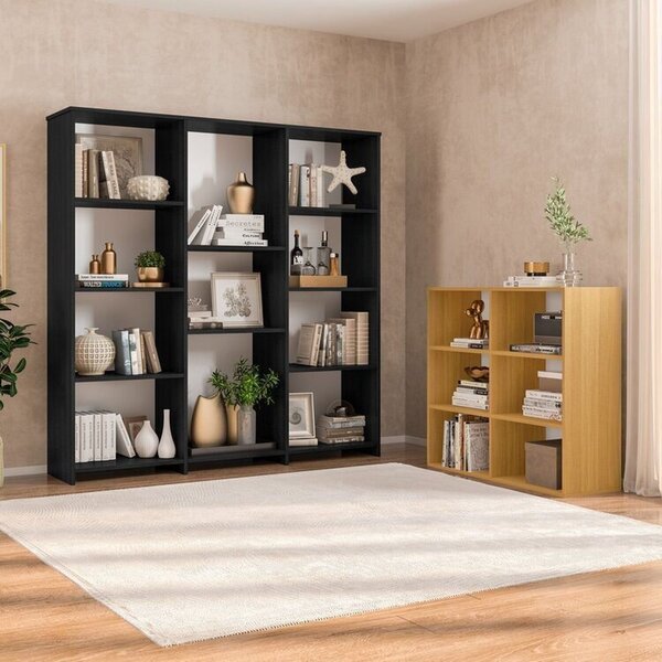 Kit Com 1 Estante Livreiro 11 Nichos Odelia E 1 Estante Multi