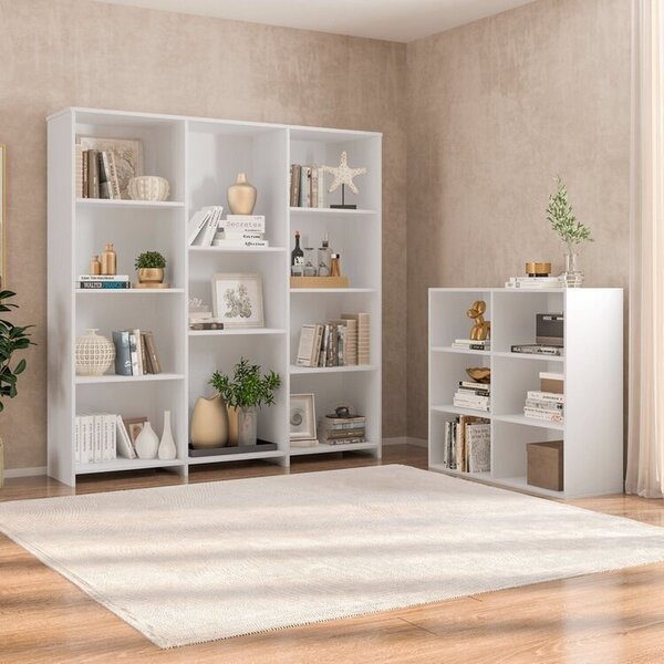 Kit Com 1 Estante Livreiro 11 Nichos Odelia E 1 Estante Multi