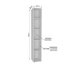 Kit Com 1 Estante Livreiro 11 Nichos Odelia E 2 Estantes Modu