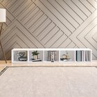 Kit Com 1 Estante Livreiro 11 Nichos Odelia E 2 Estantes Modu