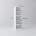 Kit Com 1 Estante Livreiro 5 Nichos Montreal E 1 Estante Mult