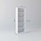 Kit Com 1 Estante Livreiro 5 Nichos Montreal E 1 Estante Mult