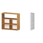 Kit Com 1 Estante Livreiro 5 Nichos Montreal E 1 Estante Mult