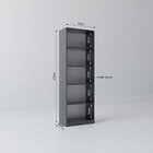 Kit Com 1 Estante Livreiro 5 Nichos Montreal E 1 Estante Mult