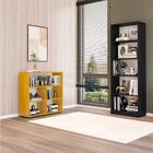 Kit Com 1 Estante Livreiro 5 Nichos Montreal E 1 Estante Mult