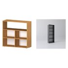 Kit Com 1 Estante Livreiro 5 Nichos Montreal E 1 Estante Mult