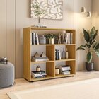 Kit Com 1 Estante Livreiro 5 Nichos Montreal E 1 Estante Mult