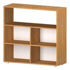 Kit Com 1 Estante Livreiro 5 Nichos Montreal E 1 Estante Mult