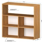 Kit Com 1 Estante Livreiro 5 Nichos Montreal E 1 Estante Mult