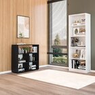 Kit Com 1 Estante Livreiro 5 Nichos Montreal E 1 Estante Mult