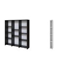 Kit Com 1 Estante Multiuso 11 Nichos Odelia E 1 Estante Para