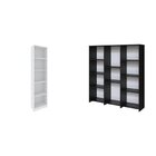 Kit Com 1 Estante Multiuso 5 Nichos Montreal E 1 Estante Livr