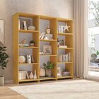 Kit Com 1 Estante Multiuso 5 Nichos Montreal E 1 Estante Livr