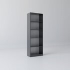 Kit Com 1 Estante Multiuso 5 Nichos Montreal E 1 Estante Livr