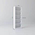 Kit Com 1 Estante Multiuso 5 Nichos Montreal E 1 Estante Para