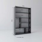 Kit Com 1 Estante Multiuso 5 Nichos Montreal E 1 Estante Para