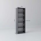 Kit Com 1 Estante Multiuso 5 Nichos Montreal E 1 Estante Para