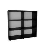 Kit Com 1 Estante Multiuso 5 Nichos Montreal E 1 Estante Para